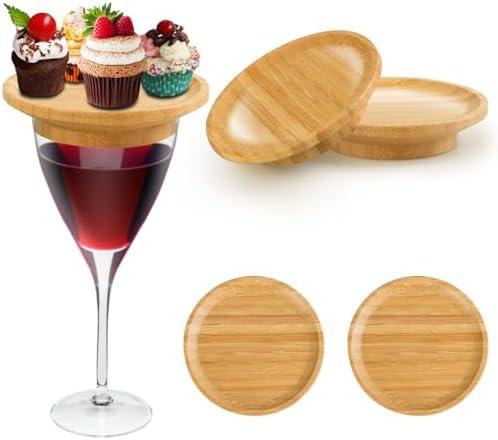 Chic Bamboo Wine Glass Toppers: Elevate Your Entertaining Game with These Stylish Charcuterie Toppers! 🍷